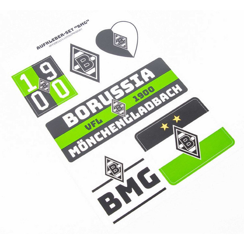 Borussia Mönchengladbach Aufkleber-Set - BMG - Sticker Aufkleberkarte