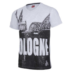 1. FC Köln T-Shirt - Hohenzollernbrücke - Shirt Größe S