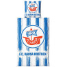 F.C. Hansa Rostock Bettwäsche - Streifen - 2-teilig 135 x 200 cm  im Jutebeutel FCH