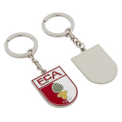 FC Augsburg Schlüsselanhänger - Wappen -  farbig Metall Anhänger Logo FCA