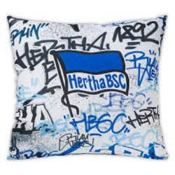 Hertha BSC Berlin Wendekissen - Graffiti - blau/weiß 40 x 40 cm Kissen HBSCB