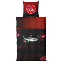 1. FC Nürnberg Bettwäsche - Stadion - 2teilig | 135 x 200 cm | Baumwolle | FCN