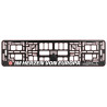 Eintracht Frankfurt 2er Set Kennzeichenhalter 1 x "Im Herzen" + 1 x "Erbarme" Nummernschildhalter SGE
