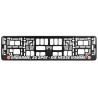 Eintracht Frankfurt 2er Set Kennzeichenhalter 1 x "Im Herzen" + 1 x "Erbarme" Nummernschildhalter SGE