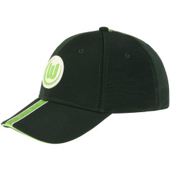 VfL Wolfsburg Kinder Cap - Rubber Logo  - dunkelgrün Basecap | Schildmütze | Kappe
