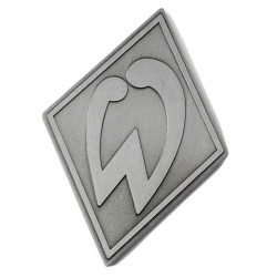 SV Werder Bremen Magnet Metall - 3D Raute - silber Kühlschrankmagnet SVW