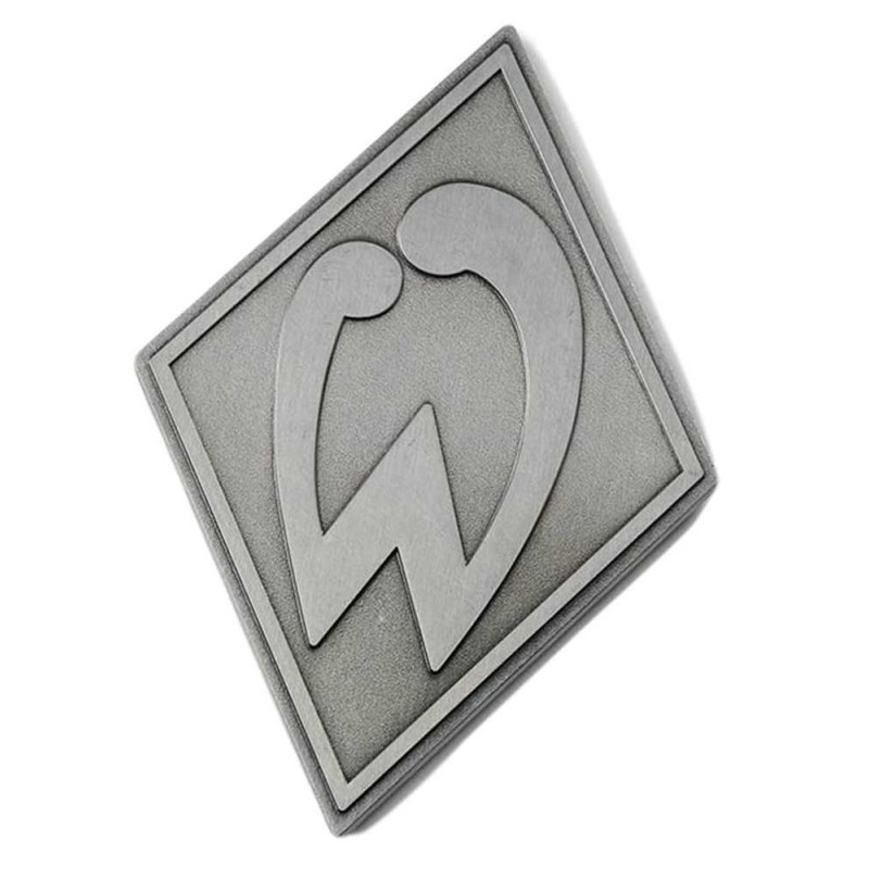 SV Werder Bremen Magnet Metall - 3D Raute - silber Kühlschrankmagnet SVW