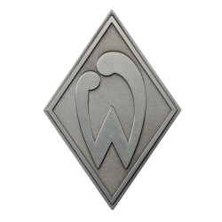 SV Werder Bremen Magnet Metall - 3D Raute - silber Kühlschrankmagnet SVW