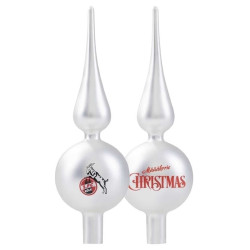 1. FC Köln Christbaumspitze Rot oder Weiß Christbaum Schmuck ca. 25 cm Weihnachts Deko