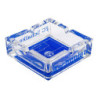 FC Schalke 04 Aschenbecher - Ascheplatz - eckig Glas Ascher S04