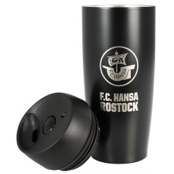 F.C. Hansa Rostock Thermobecher - Logo - schwarz Kaffeebecher Coffee to go-Becher FCH