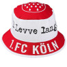 1. FC Köln Fischerhut - Vereinsstr. - Sommerhut rot-weiß Sonnenhut unisex Hut Schlapphut