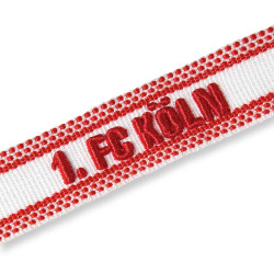 1. FC Köln Woven Armband mit Fransen rot-weiß Freundschaftsband | Band
