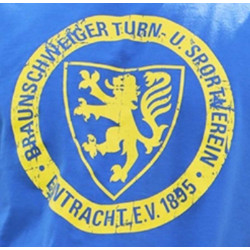 Eintracht Braunschweig T-Shirt - Logo - blau Shirt unisex BTSV - Größe S bis XXL
