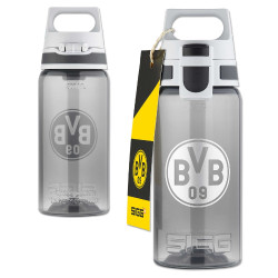 SIGG Trinkflasche Borussia Dortmund transparent-grau Flasche 0,5 l BVB 09