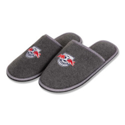 RB Leipzig Pantoffeln - Logo grau - Filzpantoffel RBL Hausschuhe - Gr. 36/37 bis 46/47