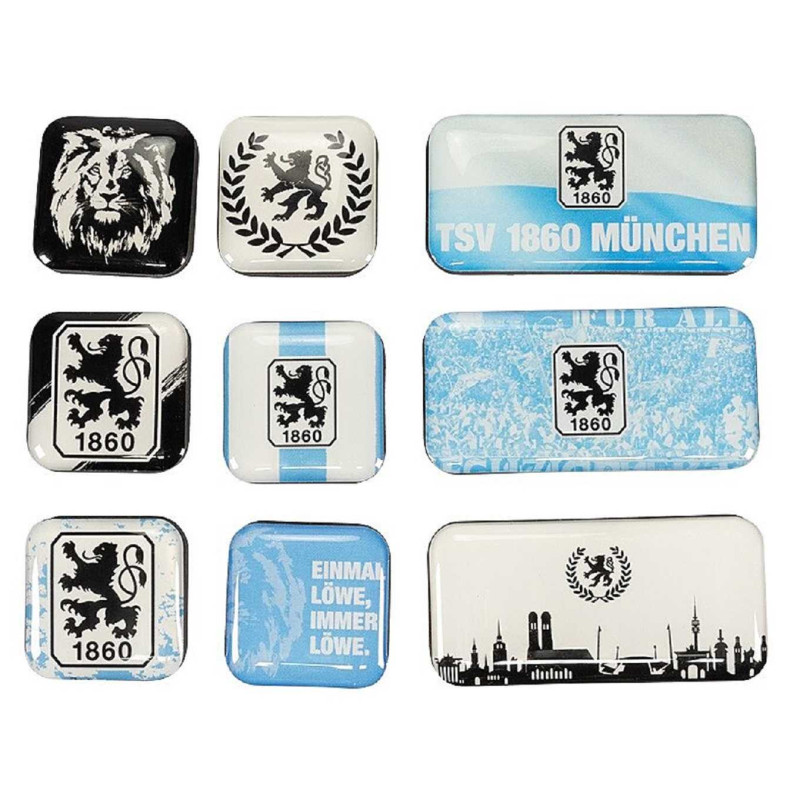 TSV 1860 München Magnet 9er-Set Kühlschrankmagnet