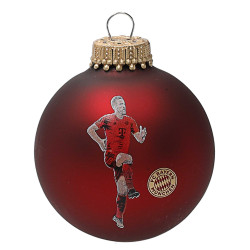 FC Bayern München Christbaumkugel Player 3er Set rot Ø 6 cm Weihnachtskugel FCB