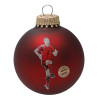FC Bayern München Christbaumkugel Player 3er Set rot Ø 6 cm Weihnachtskugel FCB