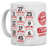 FC Bayern München Tasse -  Signatur 2024/25 - weiß Kaffeetasse Unterschriften FCB