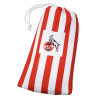 1. FC Köln Microfaser Badetuch - Streifen - im Beutel 90 x 160 cm Strandtuch