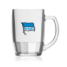 Hertha BSC Berlin Bierglas Fahne 0,5 l Bierseidel Logo Glas Bierhumpen Bierkrug