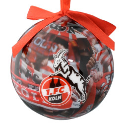 1. FC Köln Christbaumkugel - Südtribüne Schals - Ø 7 cm Weihnachtskugel
