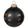 Borussia Dortmund Weihnachtskugel Signature 2024/25 schwarz-gold Christbaumkugel Unterschriften BVB 09