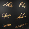 Borussia Dortmund Weihnachtskugel Signature 2024/25 schwarz-gold Christbaumkugel Unterschriften BVB 09