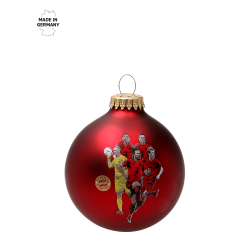 FC Bayern München Christbaumkugel Team rot Ø 8 cm Weihnachtskugel Mannschaft FCB