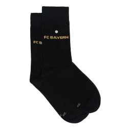 FC Bayern München Business Socken schwarz 2er Set mit Logopin Businesssocken FCB