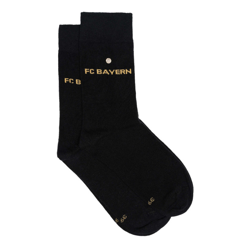 FC Bayern München Business Socken schwarz 2er Set mit Logopin Businesssocken FCB