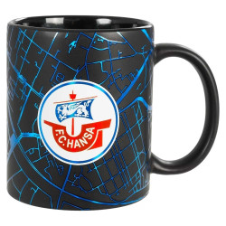 F.C. Hansa Rostock Tasse Metallic Kaffeetasse Kaffeebecher