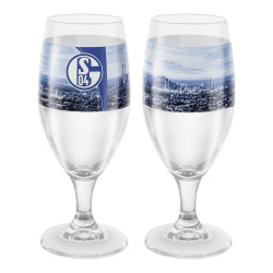 FC Schalke 04 Pilstulpe 2er Set Pilsglas Bierglas Glas S04