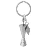 Borussia Mönchengladbach Schlüsselanhänger - 3D UEFA-Pokal mit Logo Charm - silbern Anhänger BMG