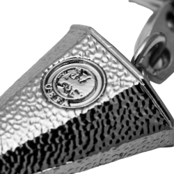 Borussia Mönchengladbach Schlüsselanhänger - 3D UEFA-Pokal mit Logo Charm - silbern Anhänger BMG