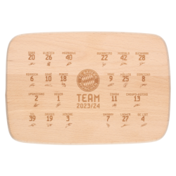 FC Bayern München Brotzeitbrettchen - Signature - Holz Brettchen FCB