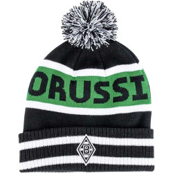 Borussia Mönchengladbach Bommelmütze - Borussia - Fanmütze s-w-g Mütze BMG