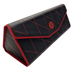 FC Bayern München faltbares Brillenetui mit Brillenputztuch - Logo - schwarz Etui FCB