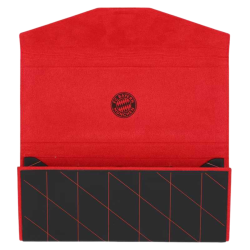 FC Bayern München faltbares Brillenetui mit Brillenputztuch - Logo - schwarz Etui FCB