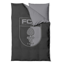 FC Augsburg Wendebettwäsche - GRAU - 2-teilig Bettwäsche 135 x 200 cm
