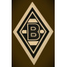 Borussia Mönchengladbach Leuchtsticker-Set - Raute - 5tlg Aufkleberkarte nachtleuchtend Aufkleber Sticker BMG