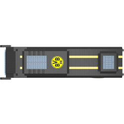 Borussia Dortmund 3D Bausteinsatz Mannschaftsbus BAU-Set BRXLZ-Steine BVB 09
