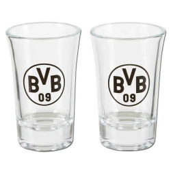 Borussia Dortmund Schnapsbank mit 4 Schnapsgläsern | Pinnchenbank BVB 09