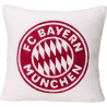 FC Bayern München Kissen - Logo - weiß | Sherpa | 45 x 45 cm | Dekokissen FCB