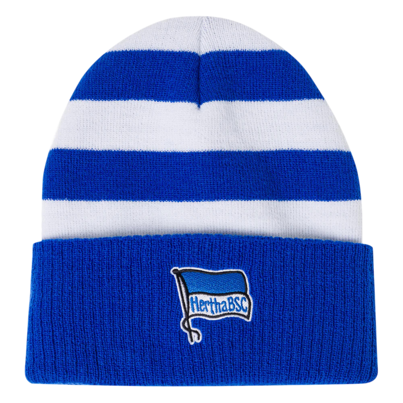 Hertha BSC Berlin Mütze blau-weiß gestreift Beanie HBSCB