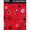 FC Bayern München Kinder Schlafanzug Rot Allover Pyjama langarm FCB - Gr. 116