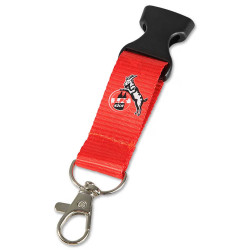 1. FC Köln Schlüsselband - E LEVVE LANG - rot Logo Lanyard