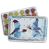 Kleinster Adventskalender der Welt - Schneemann mit Geschenk - Pulmoll - Bei Kauf von 3 Kalendern gibt's den 4. gratis