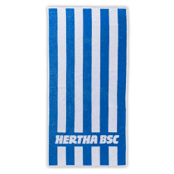 Hertha BSC Berlin Duschtuch - Blau-Weiß - 70 x 140 cm GOTS Badetuch HBSCB